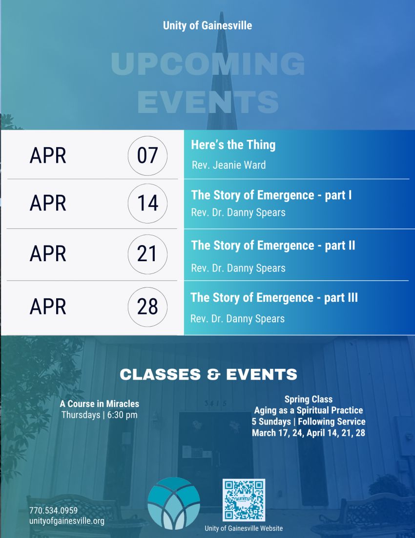 April Events Flyer