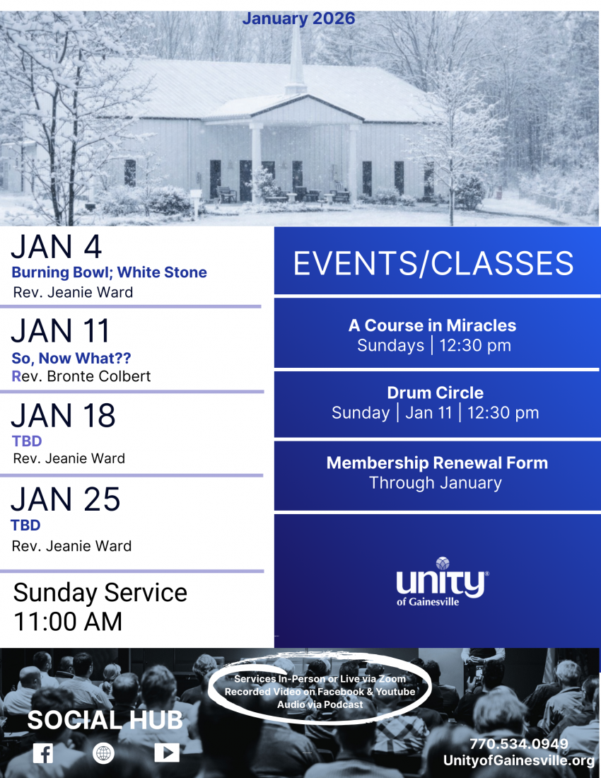 January Calendar of Events