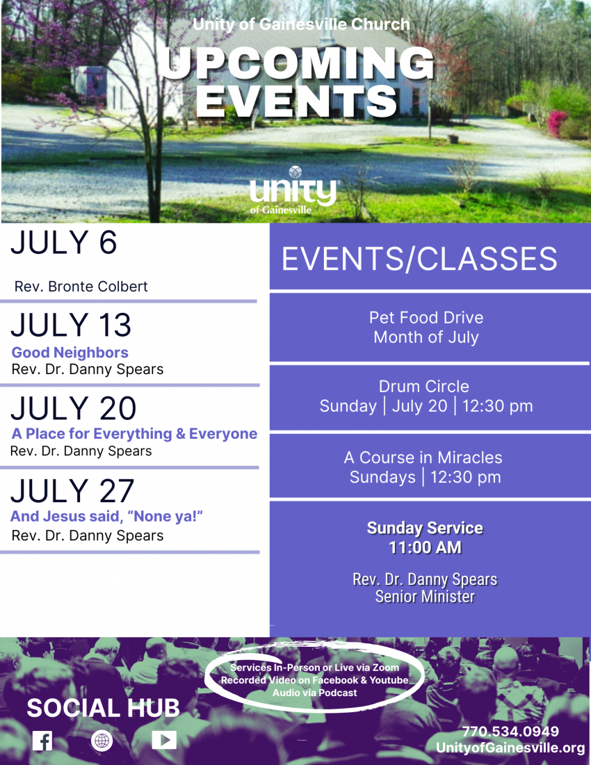 July Calendar of Events