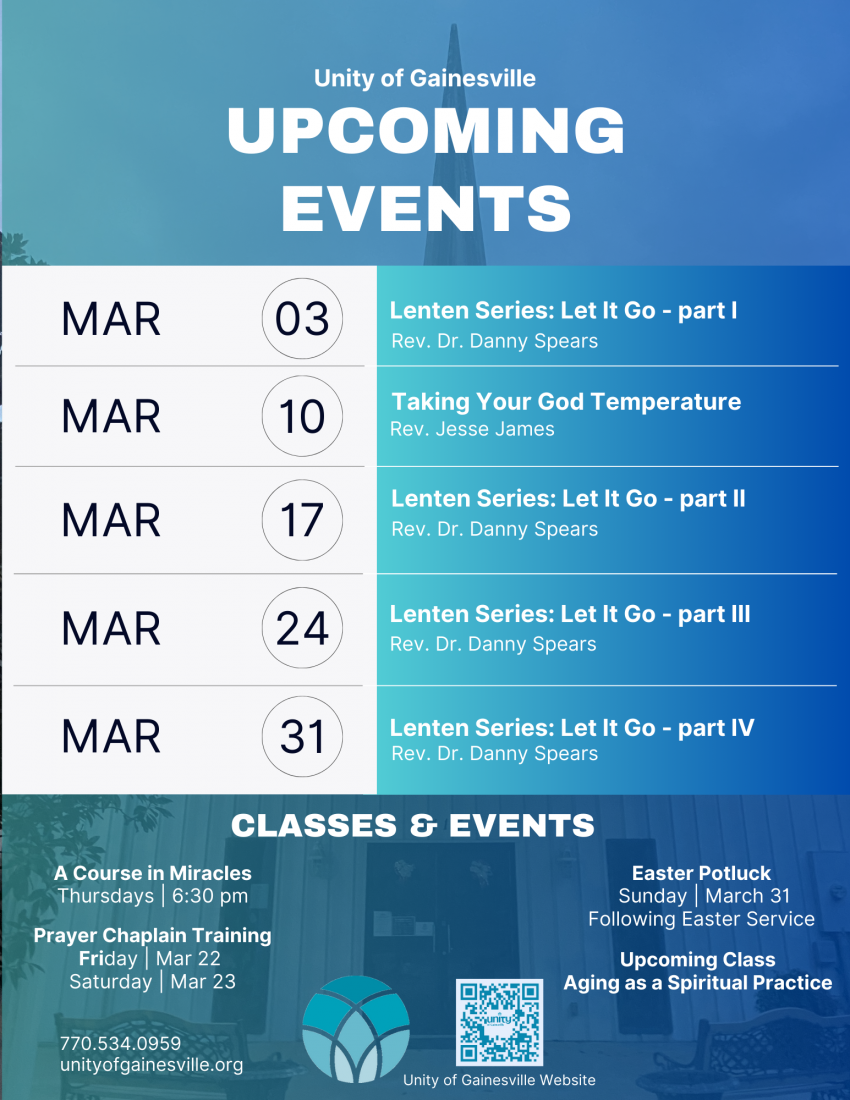 March events flyer