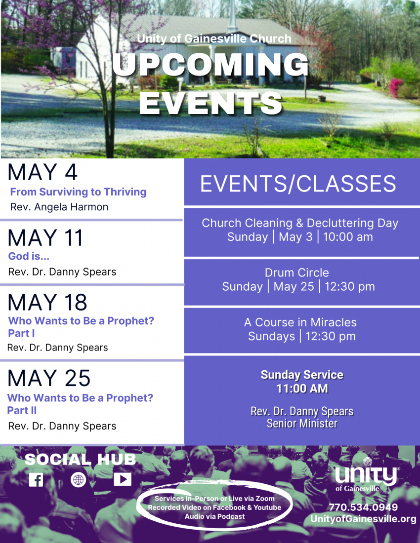 May Calendar of Events