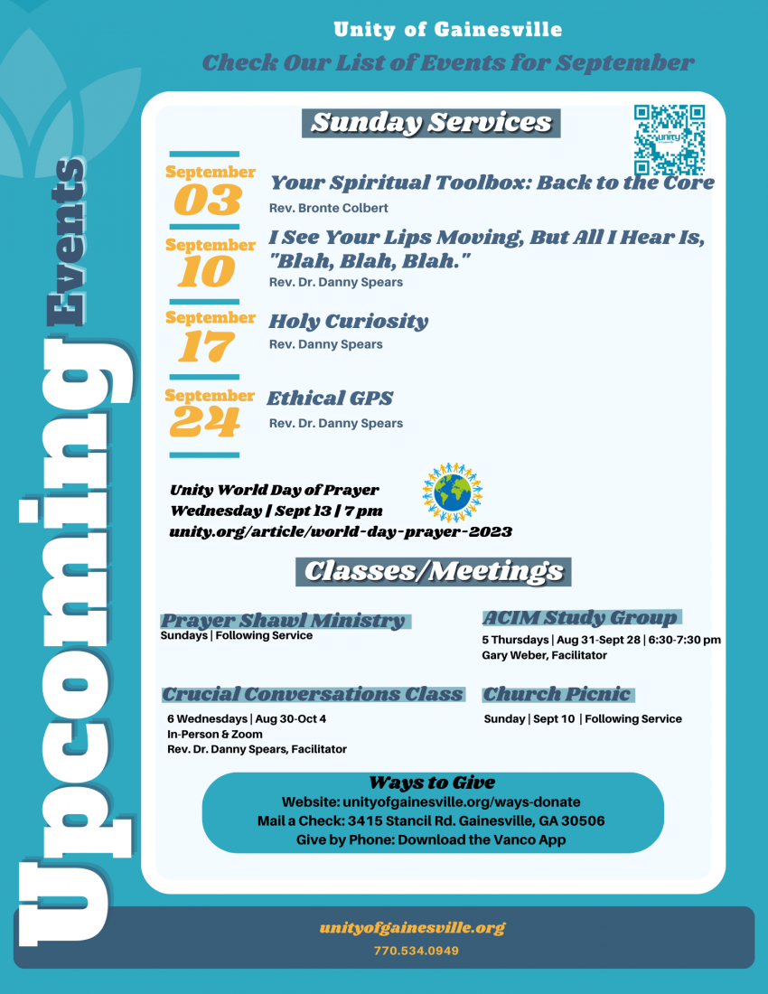 September Events Calendar