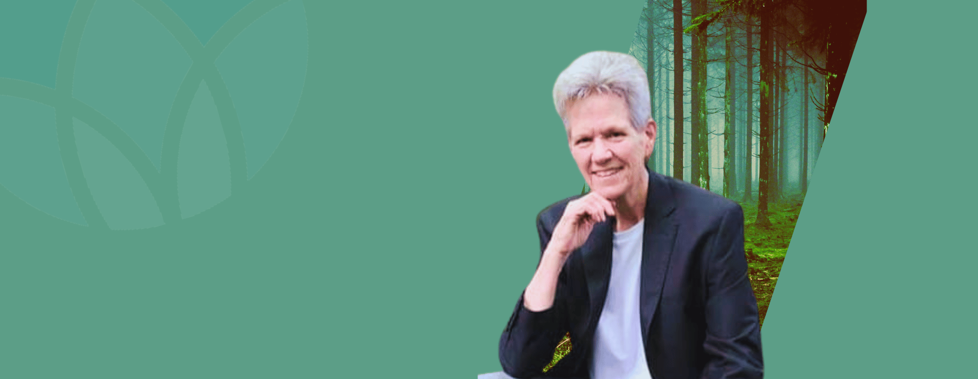 Rev. Jeanie Ward on abstract background