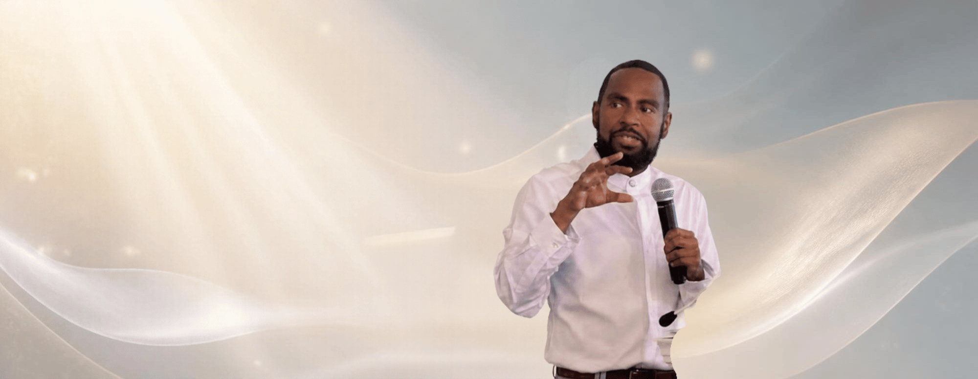 Rev. Dr. Reginald Howard on abstract background