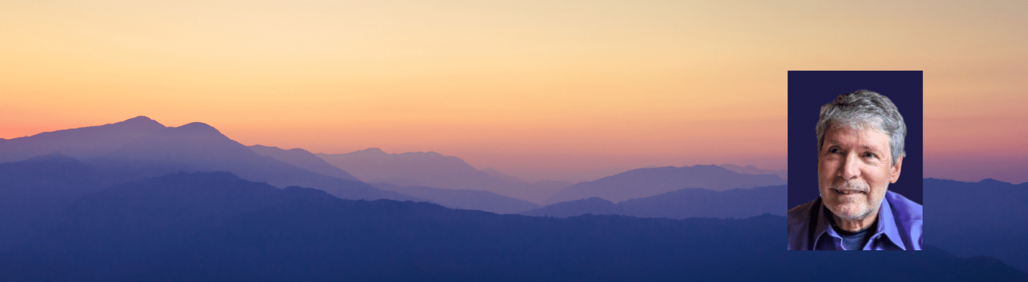 sunset over mountains