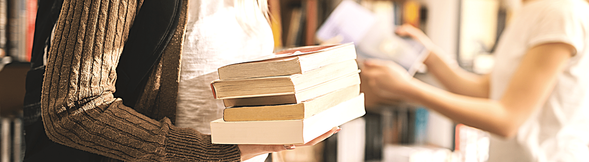 Customers in bookstore