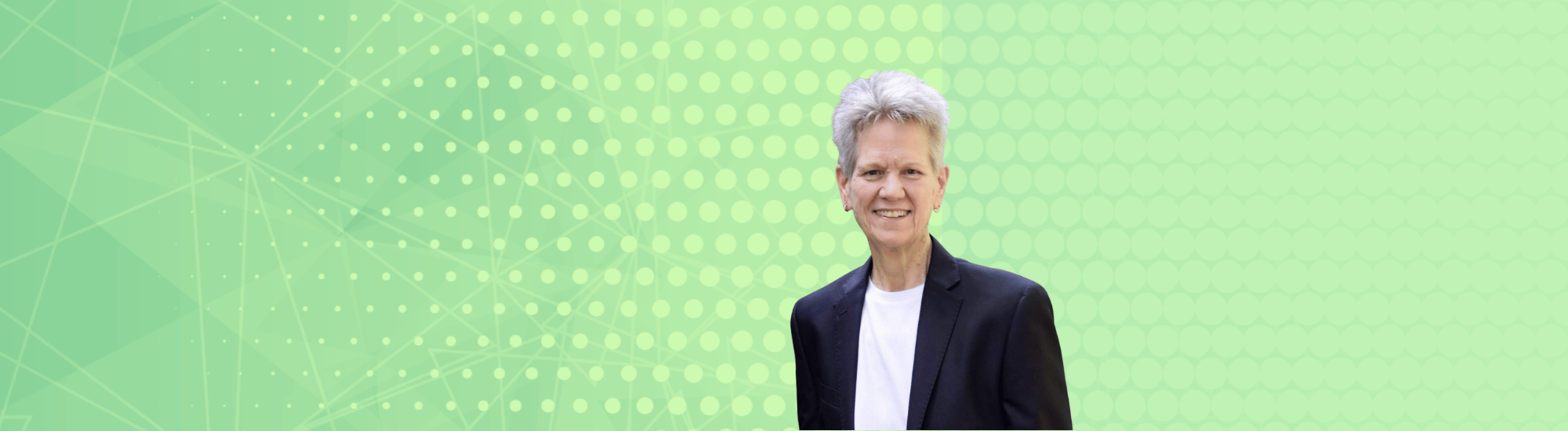 Rev. Jeanie Ward on abstract background