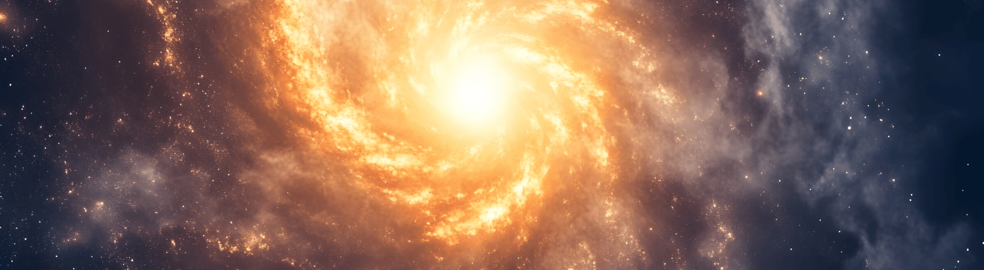 Swirling fire on dark night background