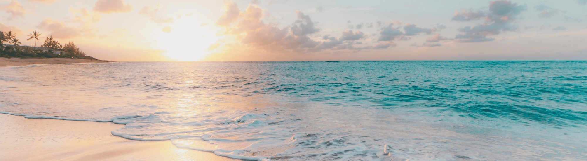 Soft Sunset over beach